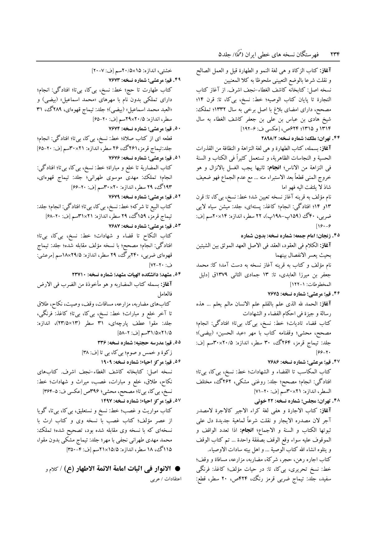 برگه‌ی ج ۵، ص ۲۳۴، ردیف ۵۵ در فنخا