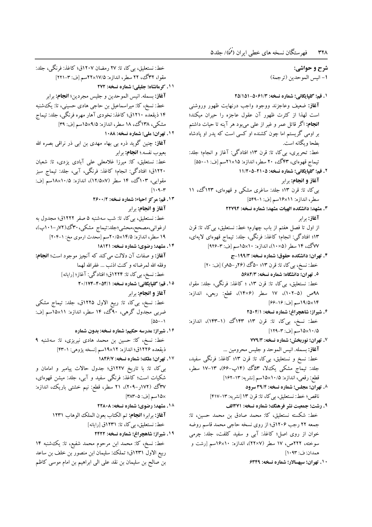 برگه‌ی ج ۵، ص ۳۲۸، ردیف ۴ در فنخا