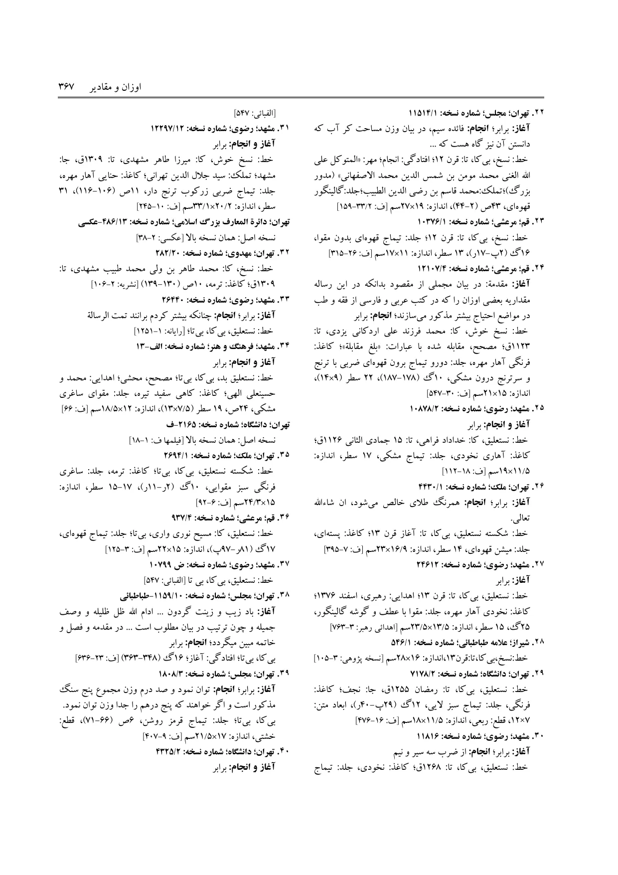 برگه‌ی ج ۵، ص ۳۶۷، ردیف ۳۳ در فنخا