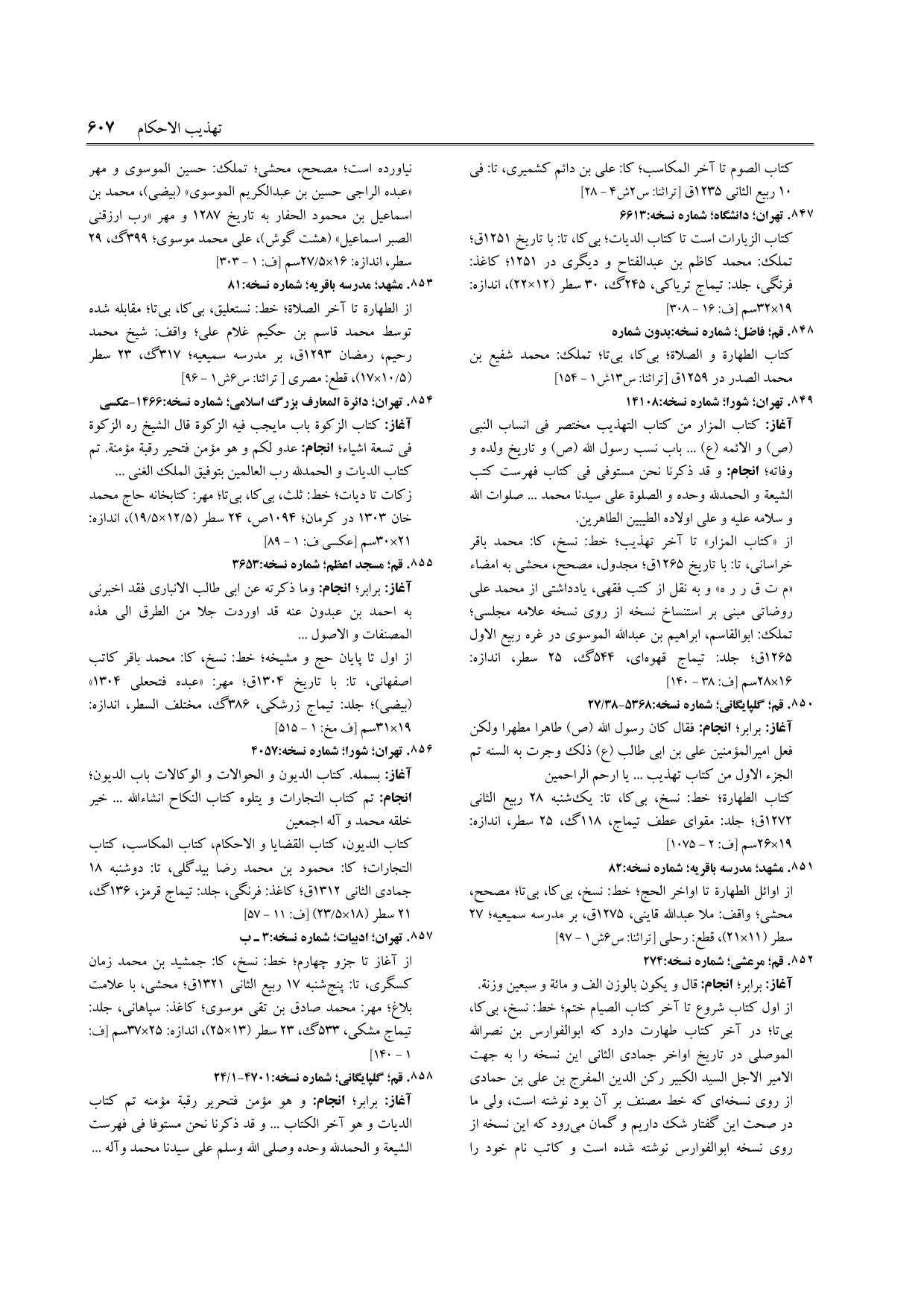 برگه‌ی فنخا، ج ۹، ص ۶۰۷، ردیف ۸۵۶