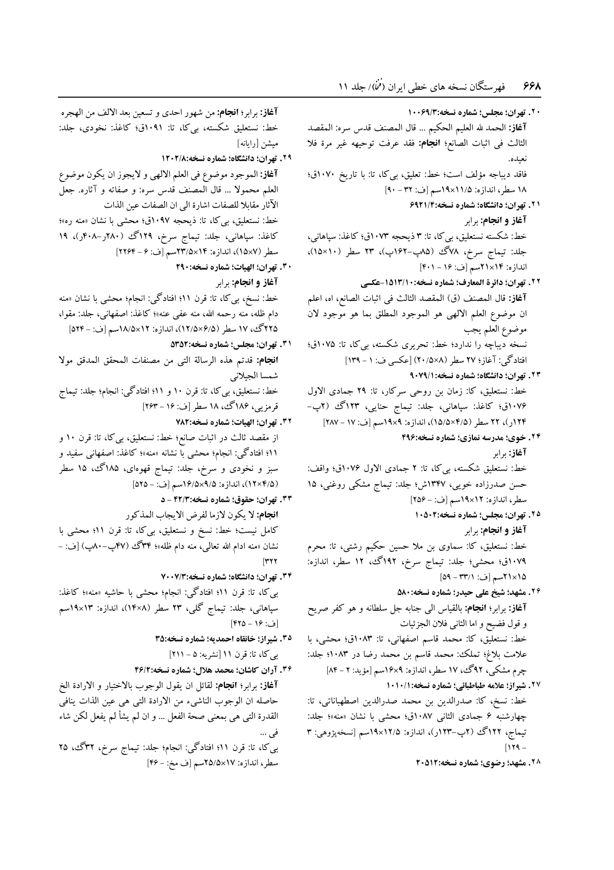 برگه‌ی ج ۱۱، ص ۶۶۸، ردیف ۲۴ در فنخا