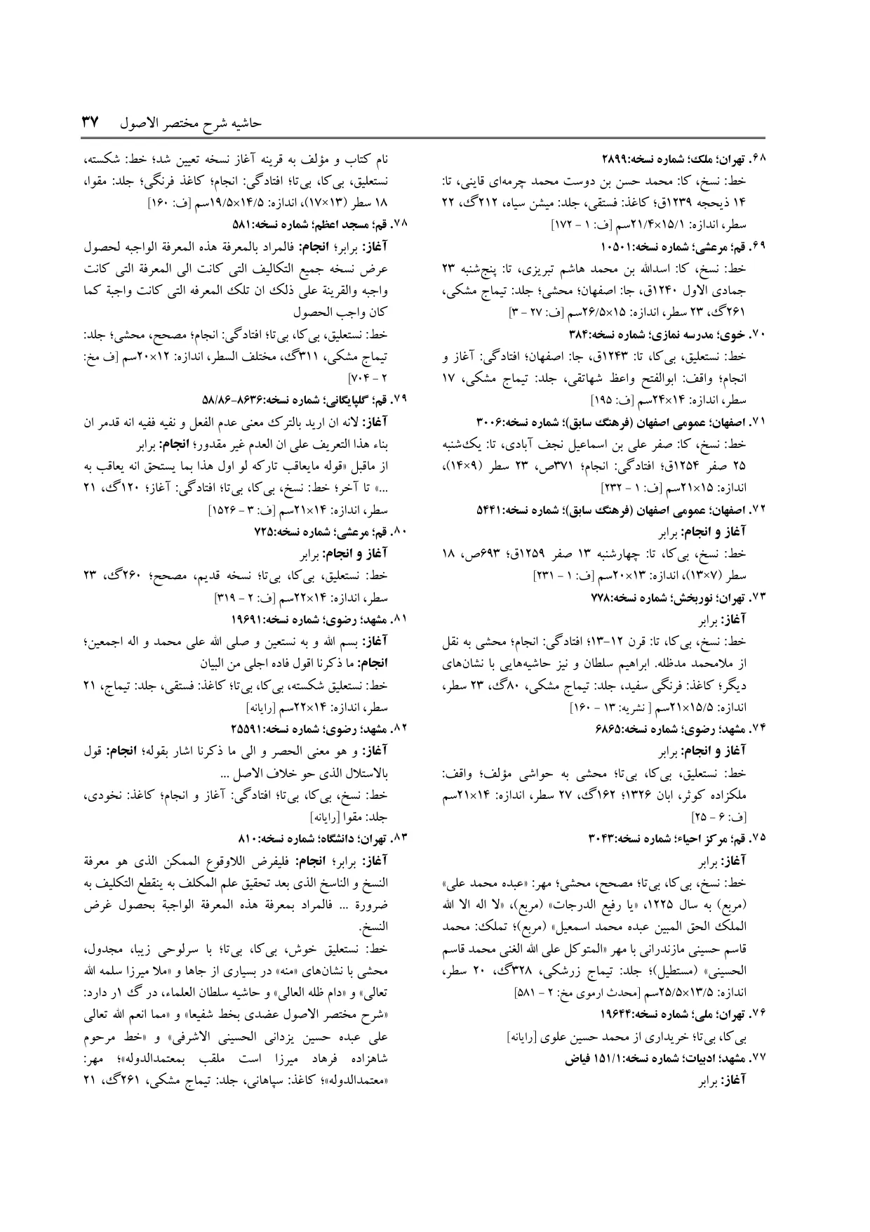 برگه‌ی ج ۱۲، ص ۳۷، ردیف ۷۰ در فنخا