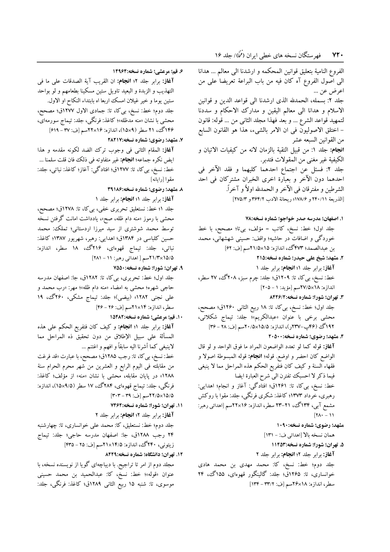 برگه‌ی ج ۱۶، ص ۷۲۰، ردیف ۹ در فنخا
