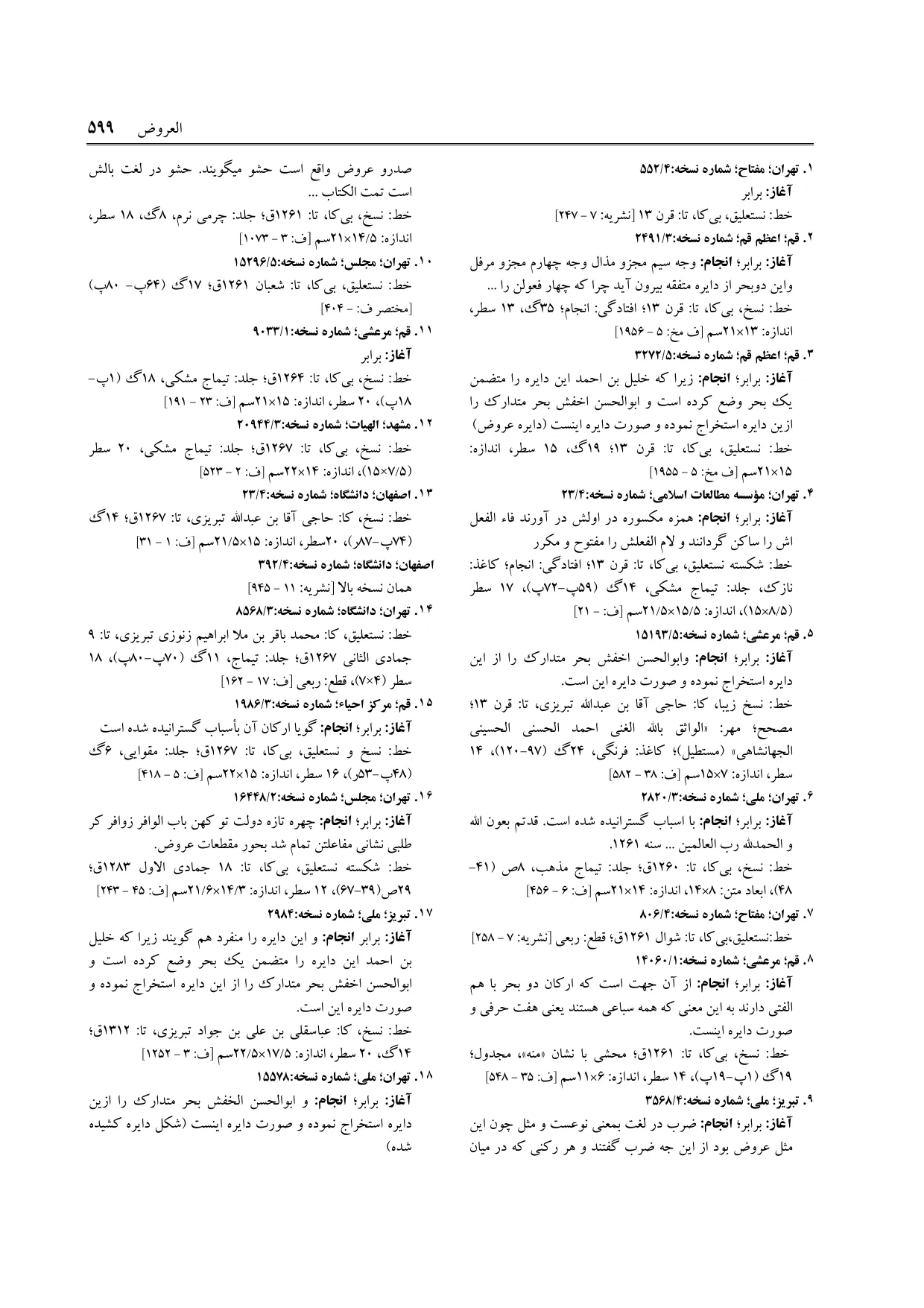 برگه‌ی فنخا، ج ۲۲، ص ۵۹۹، ردیف ۲
