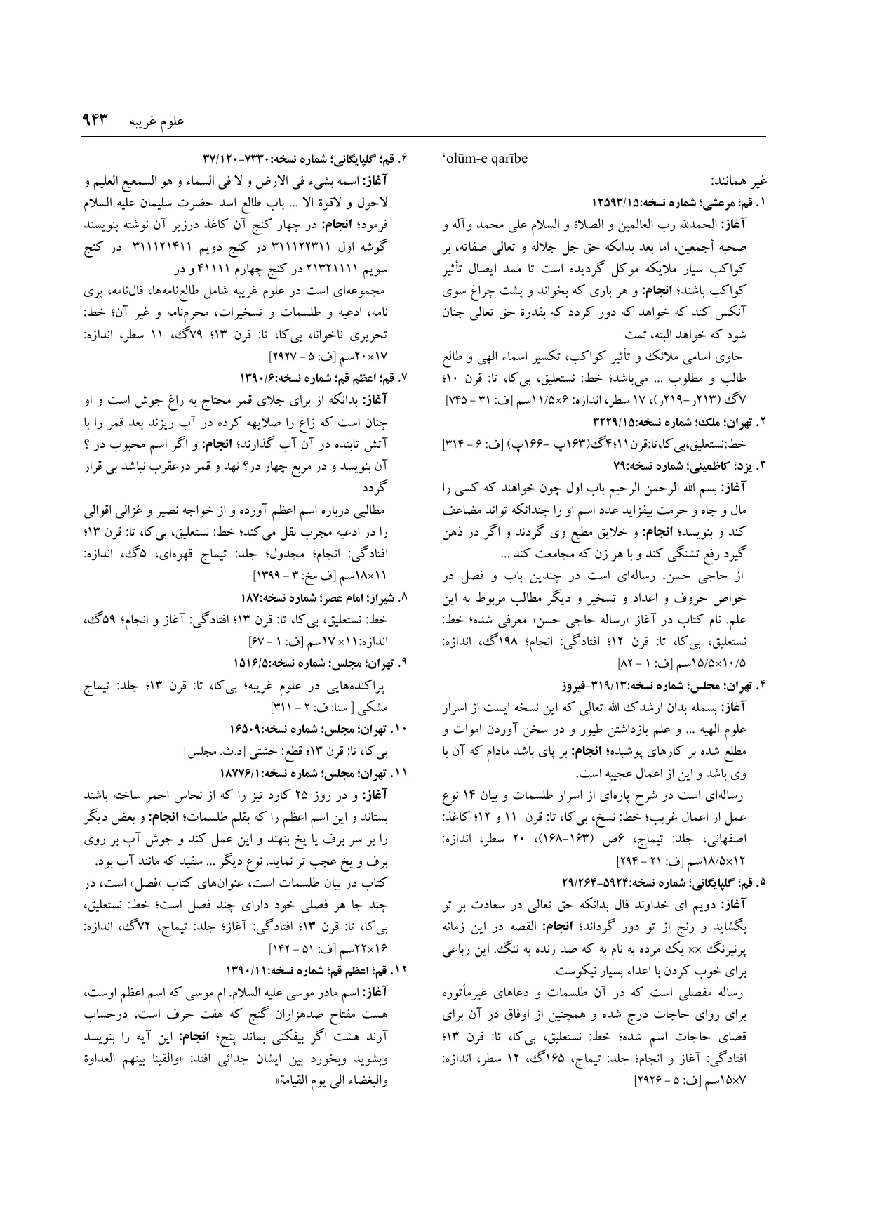برگه‌ی ج ۲۲، ص ۹۴۳، ردیف ۱۲ در فنخا