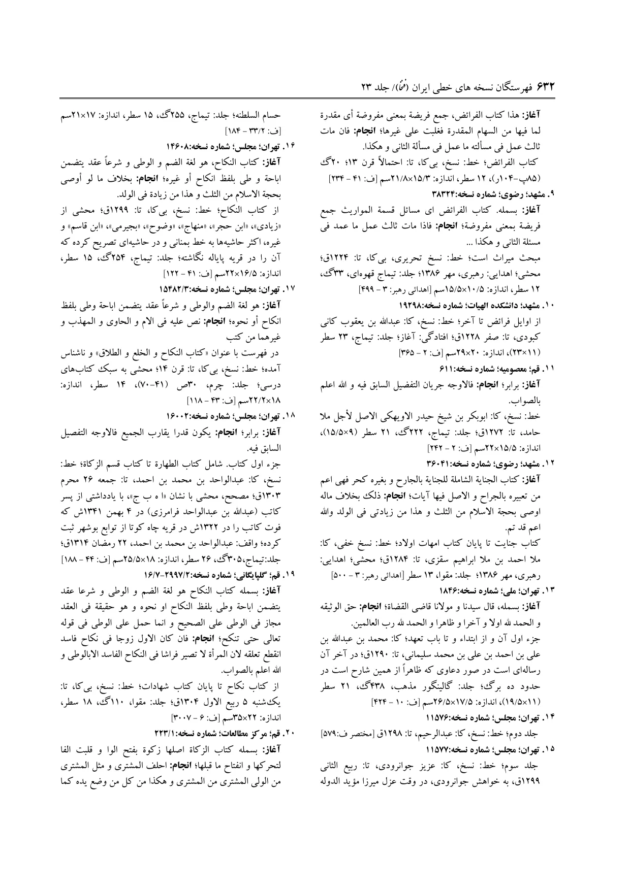 برگه‌ی ج ۲۳، ص ۶۳۲، ردیف ۱۰ در فنخا