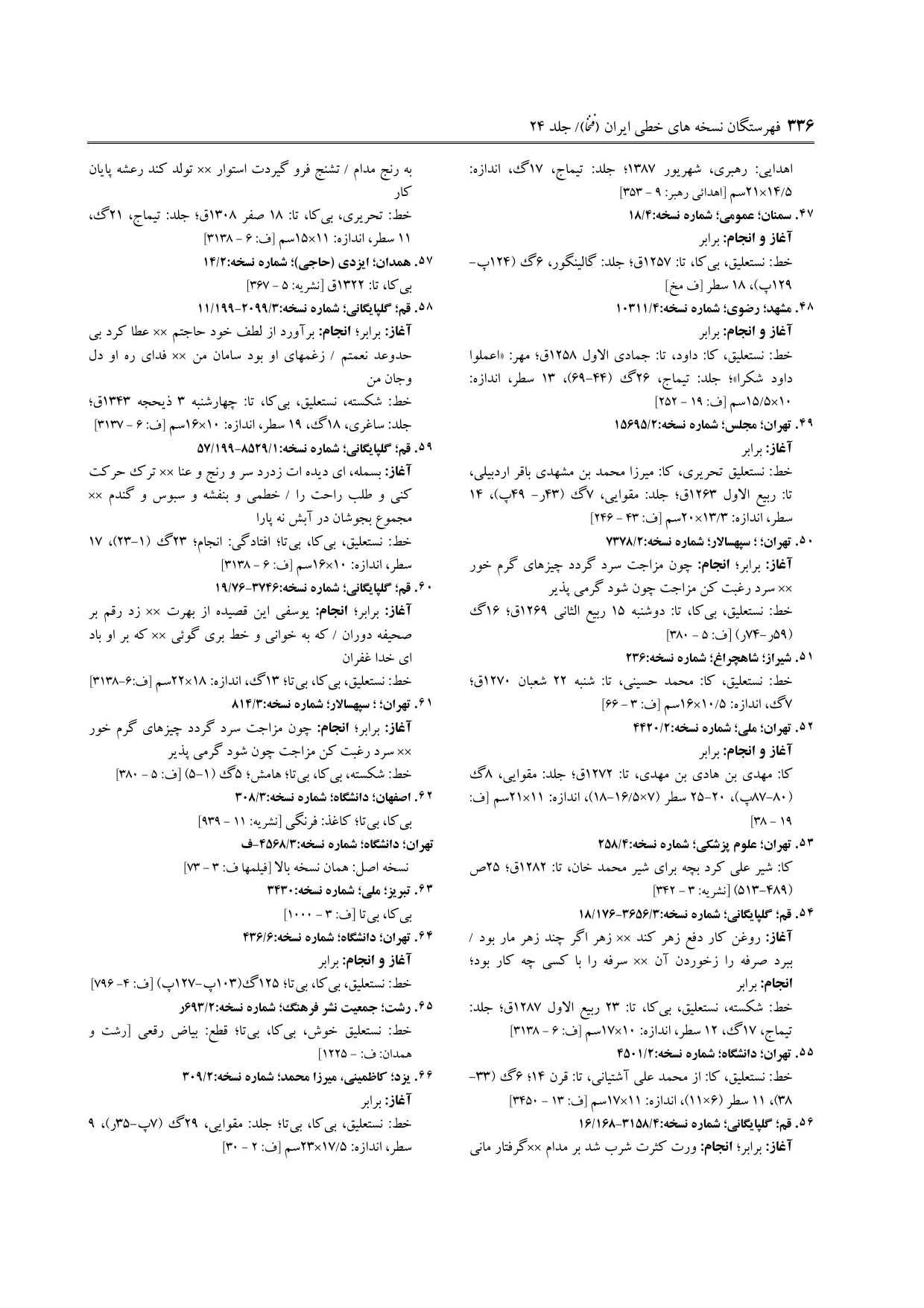 برگه‌ی فنخا، ج ۲۴، ص ۳۳۶، ردیف ۶۶