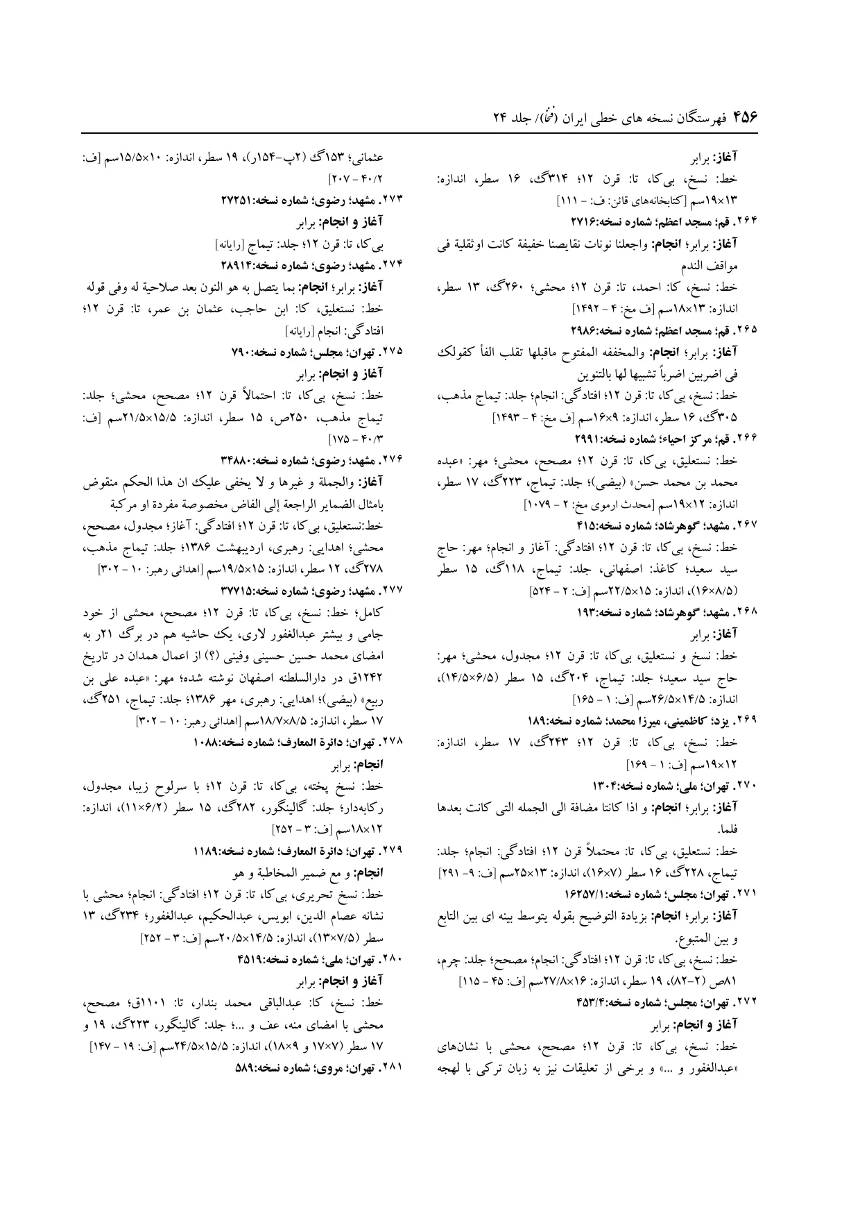 برگه‌ی فنخا، ج ۲۴، ص ۴۵۶، ردیف ۲۶۹