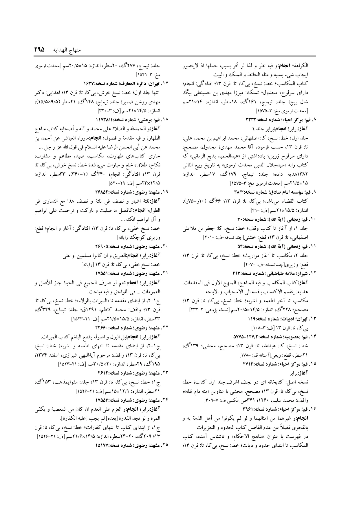 برگه‌ی ج ۳۲، ص ۲۹۵، ردیف ۹ در فنخا